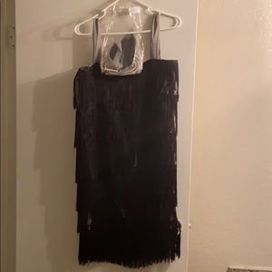 Flapper costume dress with accessories